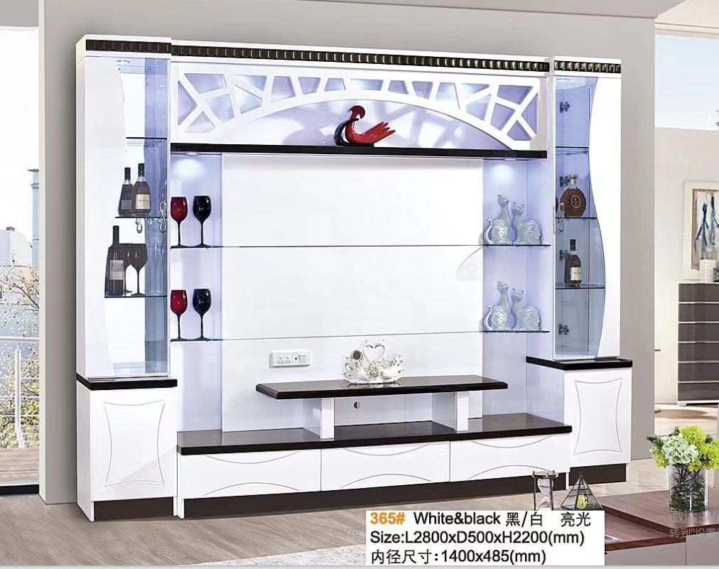 Modern European TV Cabinet Furniture Bunnings Doors Bifold Bookshelf Built Style