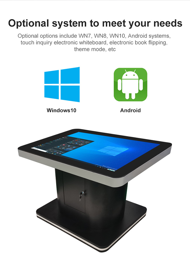 43 inch android kids water proof interactive touch screen lcd games advertising player