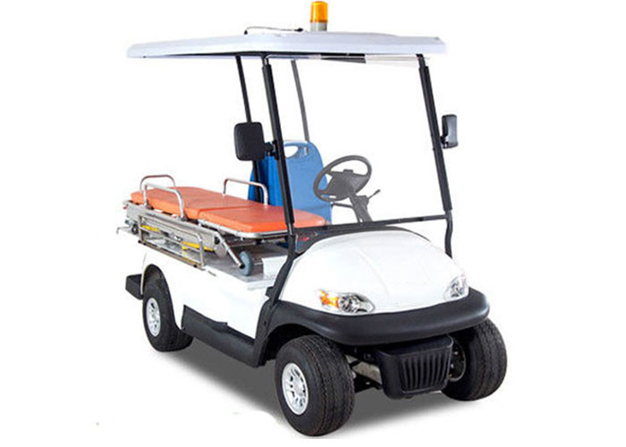 White Custom Street Legal Golf Carts Two Seater For Ambulance CE Approved
