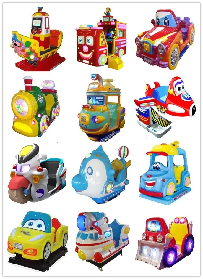 Trackless Train Coin Operated Carousel Kiddie Ride Merry Go Round For 1 Player