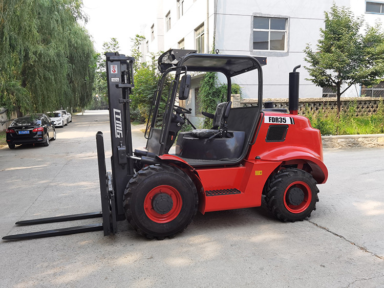 LTMG all terrain forklift truck 3.5ton forklift 2WD 4WD diesel powered forklift rough terrain forklift