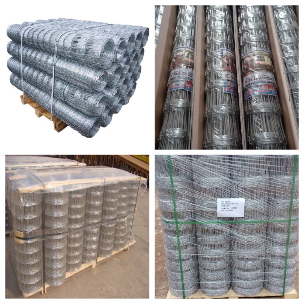 Farm 330ft Length Roll Galvanized Steel Wire Metal Pasture Fencing 6ft