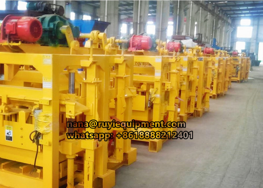 4-40 concrete hollow block machine semi-automatic standard brick machine