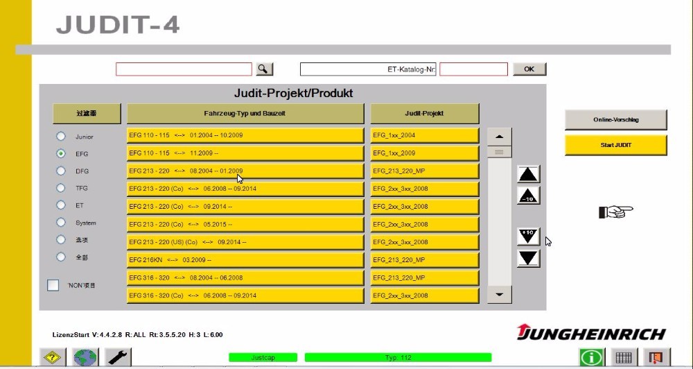CE Forklift Scan Tool Judit Box Incado Plus Cables Read Out Diagnostic Values / Error Codes