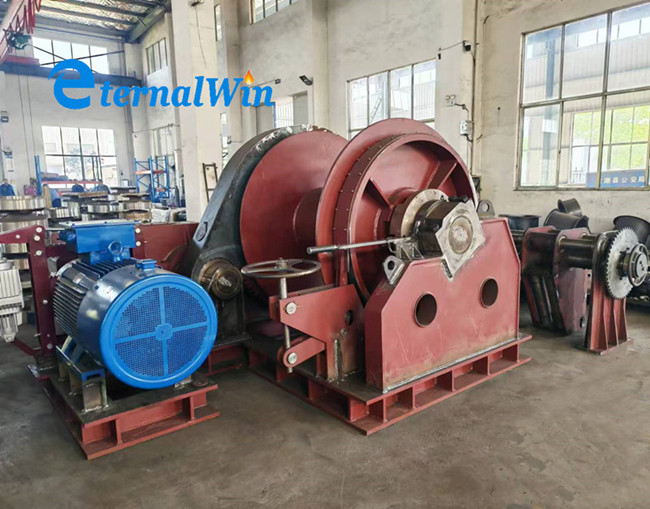 Customized Heavy Duty 60ton Marine Ship Wire Rope Electric Winch For Shipyard Slipway