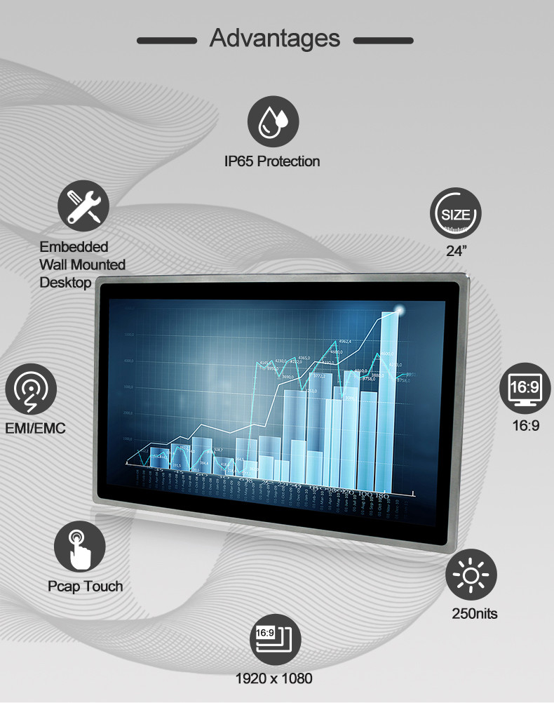 Open Frame Industrial Touch Screen Display