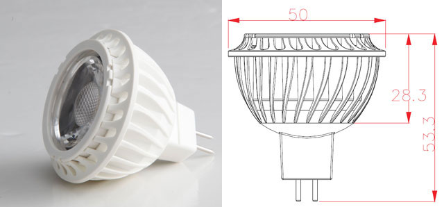 Sourcechip 12/24V DC led spotlight mr16 5w led bulb OEM