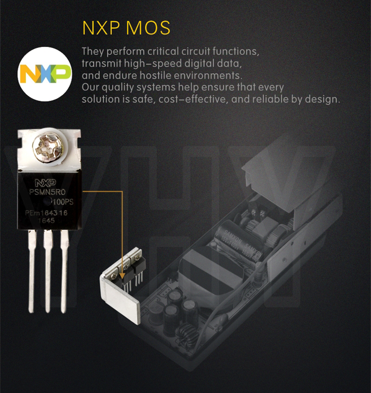 High Safety 24v Dc Adapter With High Purity Aluminum Radiation