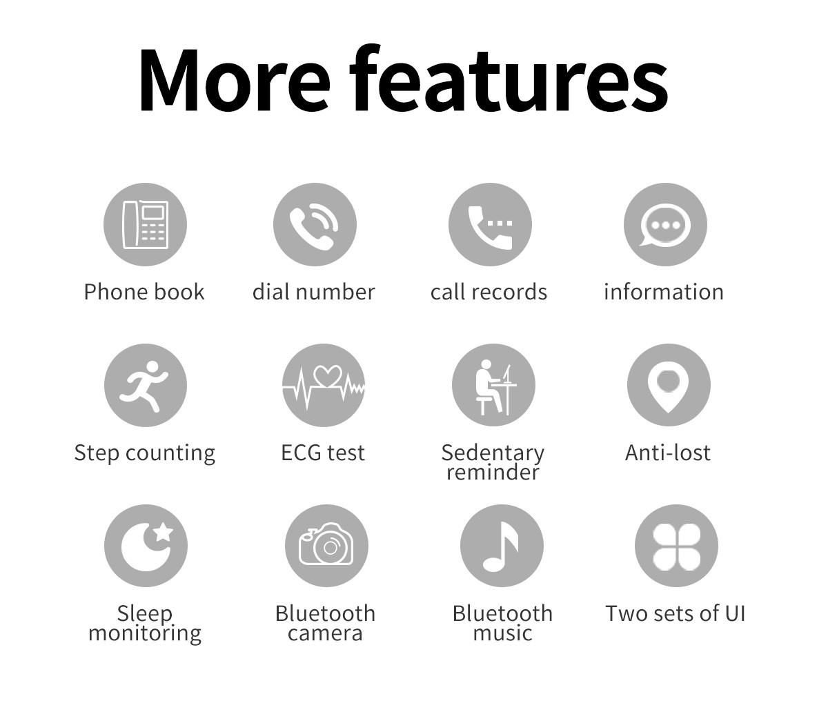 Bluetooth Apple Watch That Can Call , Silicon Gel Band Pedometer 3d Smartwatch