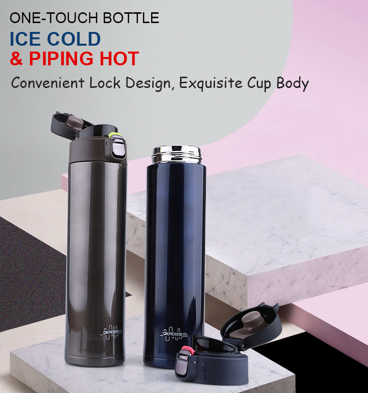Keep Hot or Cold 24 hours Vacuum Insulated Stainless Steel Thermos Hot Flask Stainless Steel Water Bottle Double Wall
