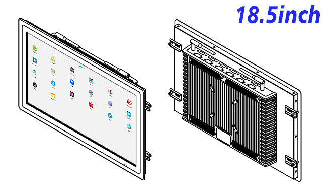 18.5-Inch Android Monitor for Transportation Systems and Access Control Panels