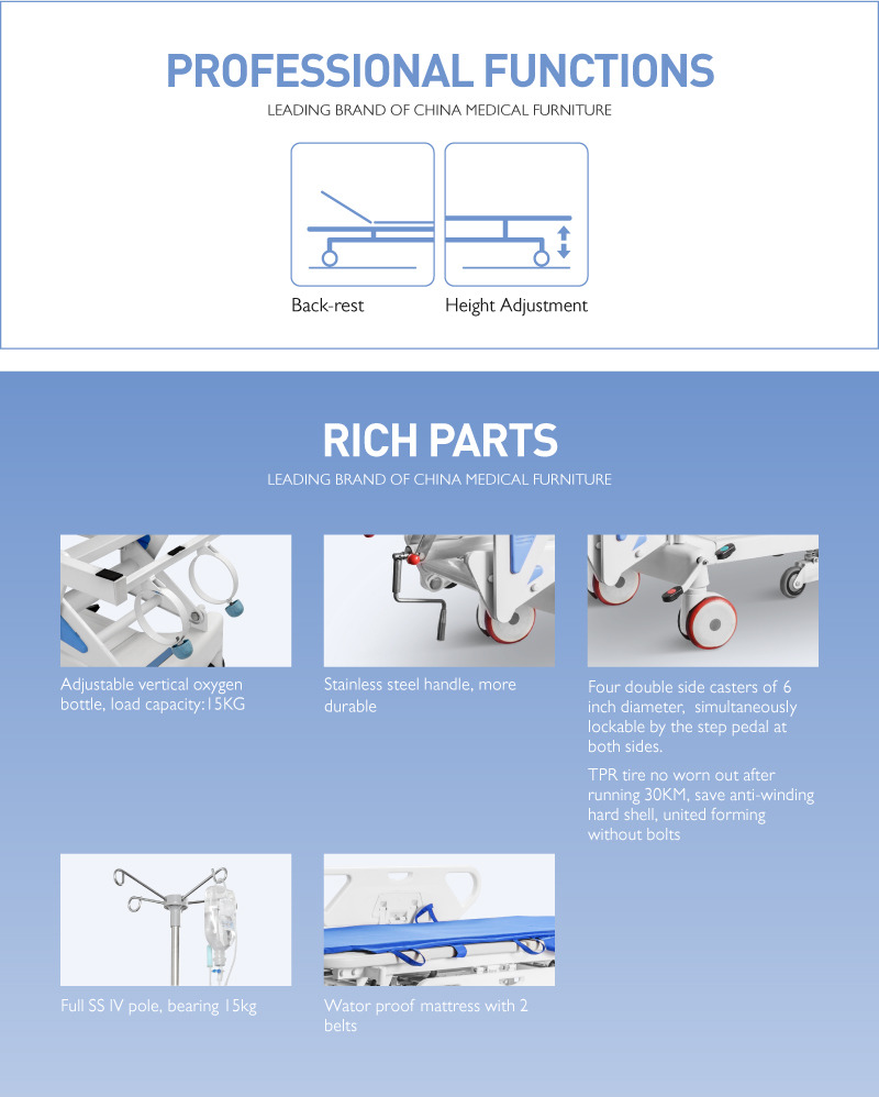 China Factory High Quality Hospital Operating Room Connecting Trolley