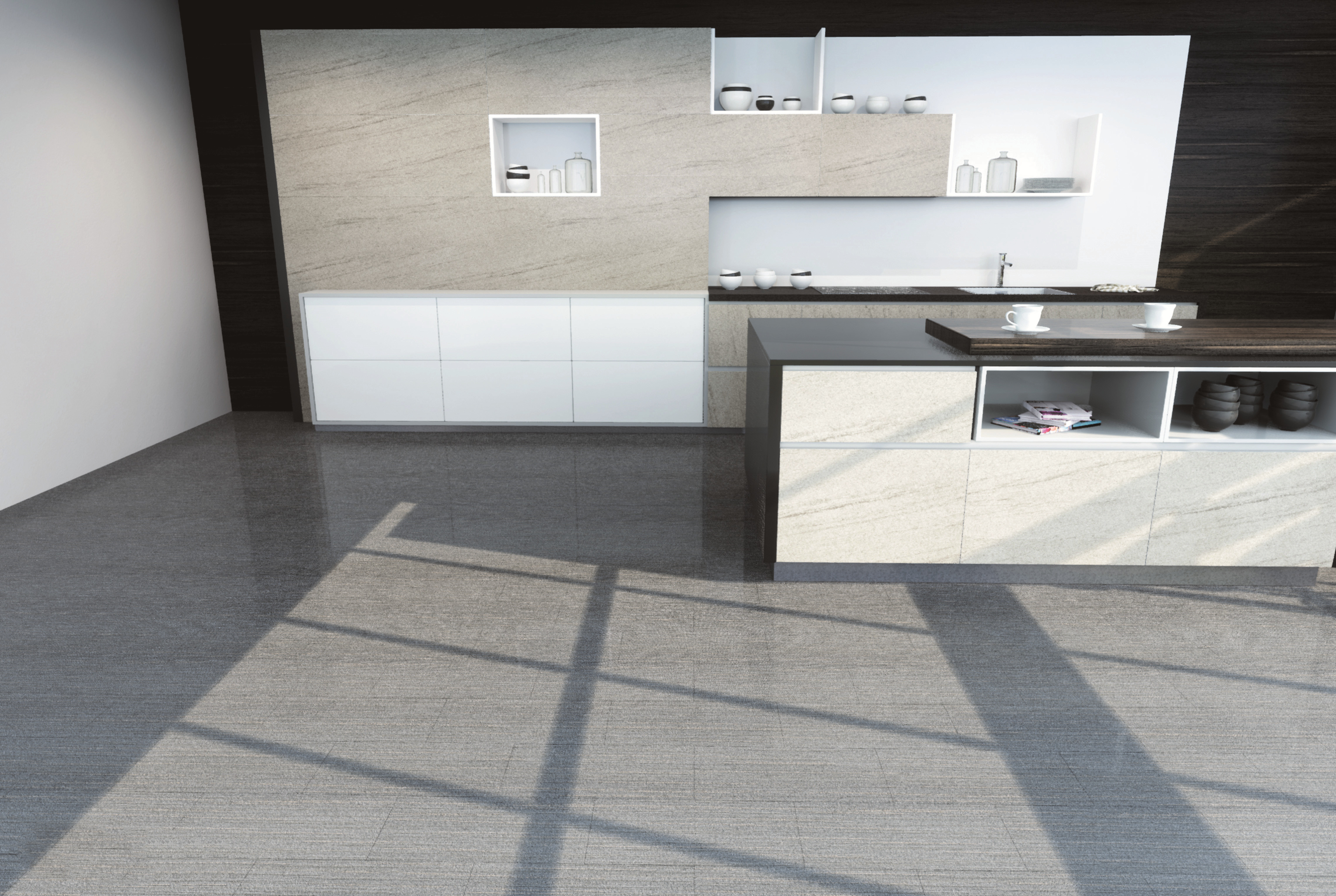 0.6mm Non Slip Carpet Vinyl Flooring Stone Plastic Composite Vinyl Flooring GKBM DP-C82240
