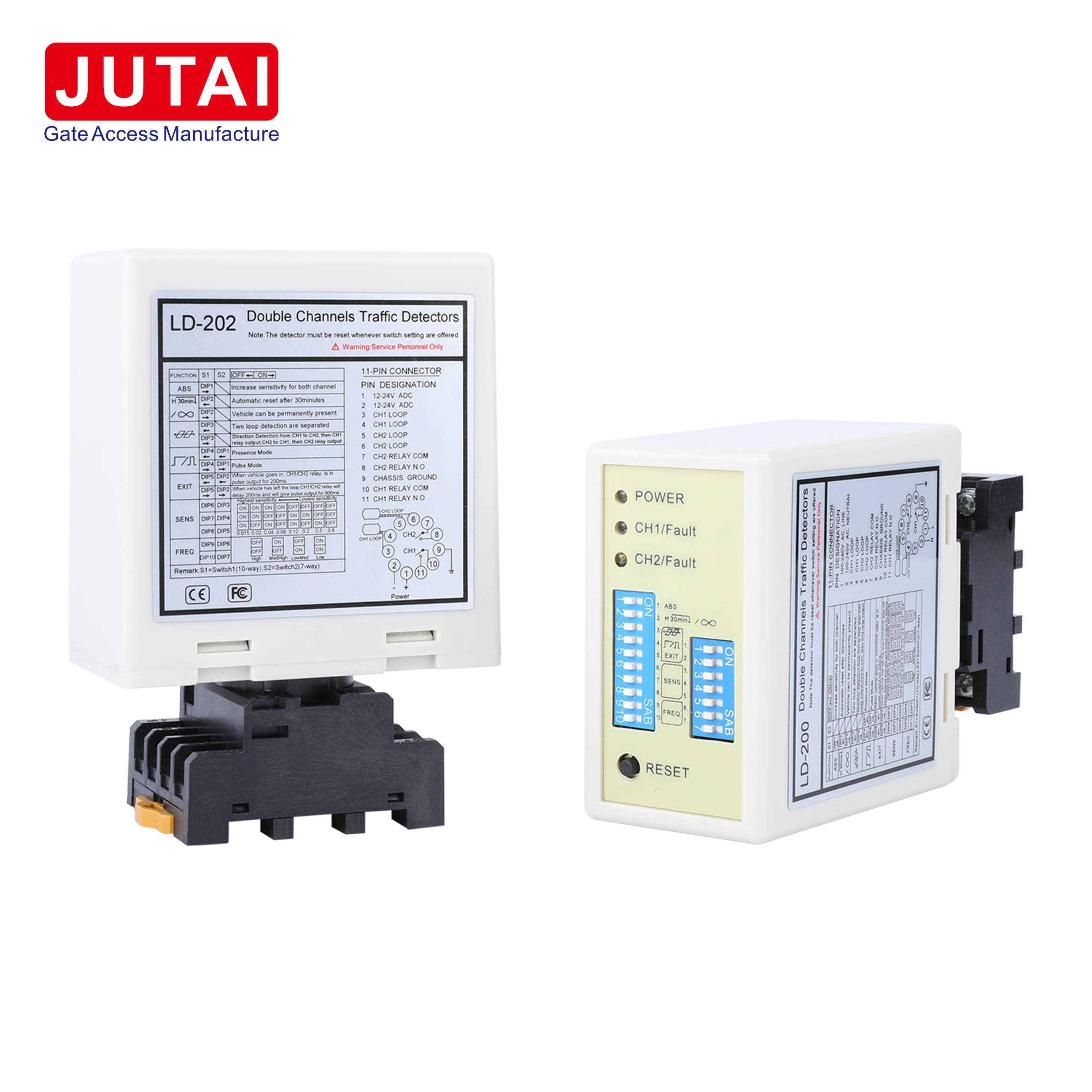 Buy cheap Dual Channel Vehicle Loop Detector with Two Loop Inputs Direction Detection and Relay Output for Parking Systems product