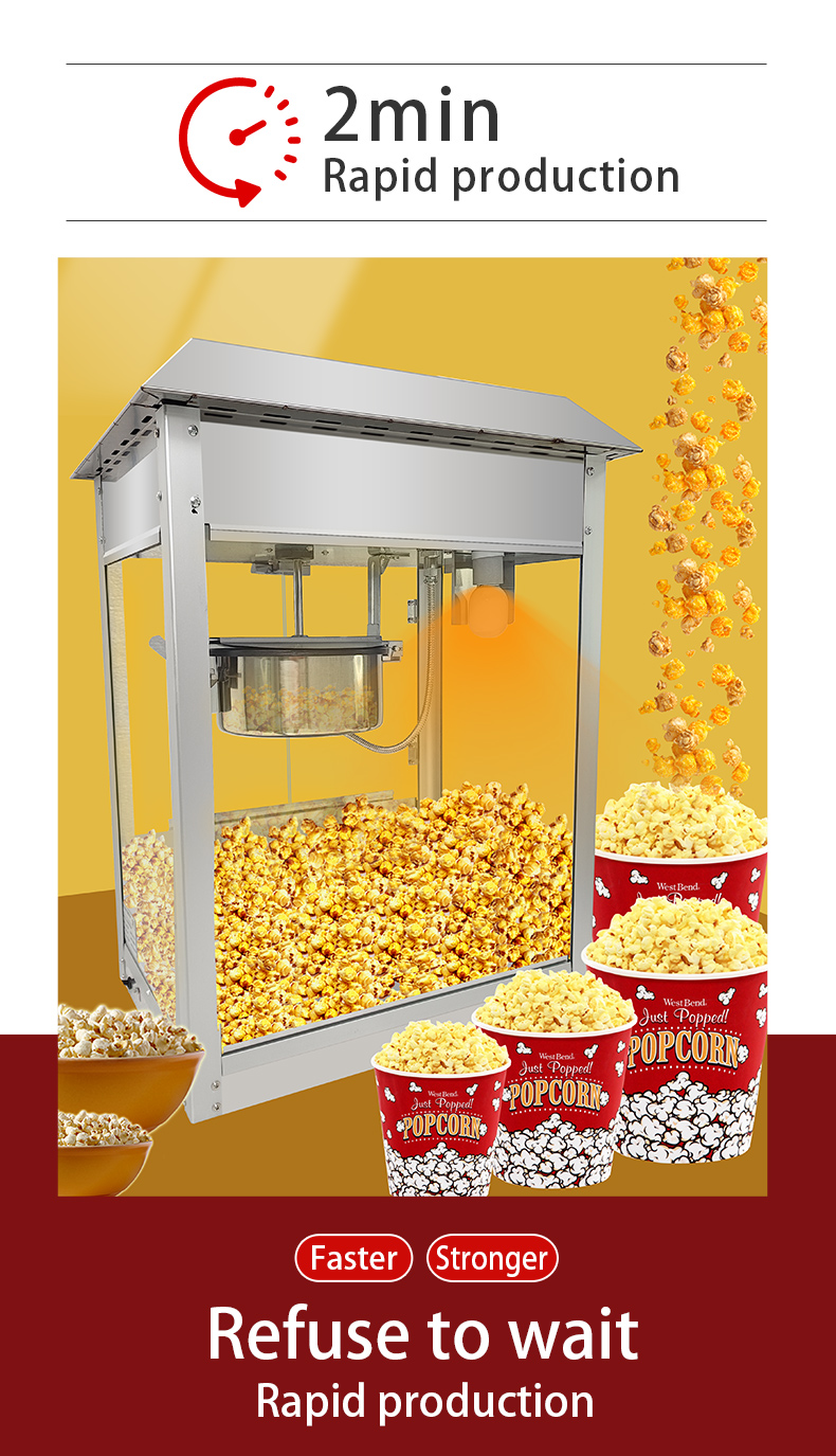 550*412*750mm EB-07 Commercial Popcorn Machine for Cinema and Shopping Malls