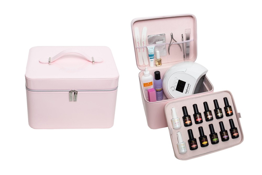 OEM Service Leather Vanity Case , Make Up Vanity Case Large Capacity With EVA Insert