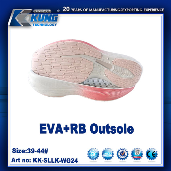 Customized Logo Printing High Elastic EVA RB Outer Sole For Sneaker