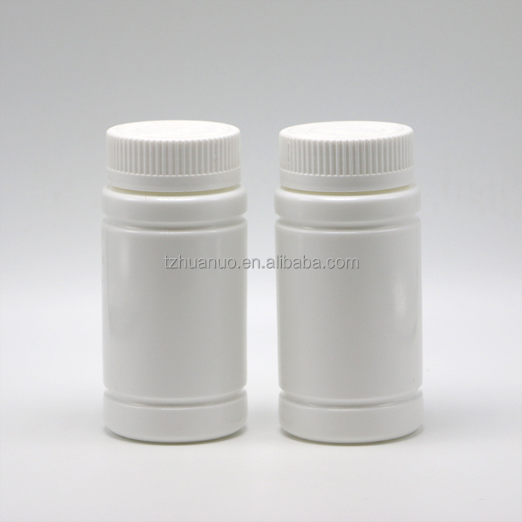 Customized Logo PE Empty Bamboo Shape Plastic Bottle with Screw Cap for Pill Capsule Tablet Medicine Supplement 5OZ 150ml