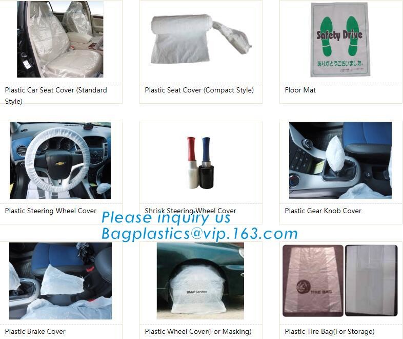 disposable gear shift cover disposable hand brake cover disposable foot mat Paper similar plastic film film cutter Drag