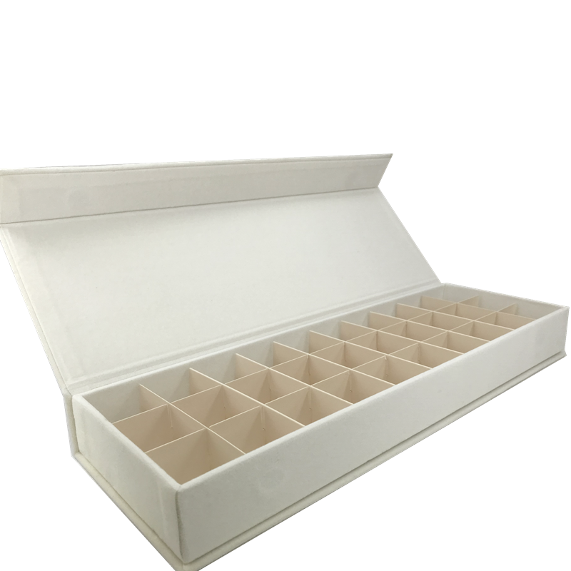 Rectangle Custom Velvet Chocolate Truffle Bar Packaging Gift Box for Your Business
