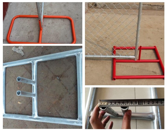 Galvanized Removable 12ft X 8ft Temporary Security Fencing For Building Jobsite