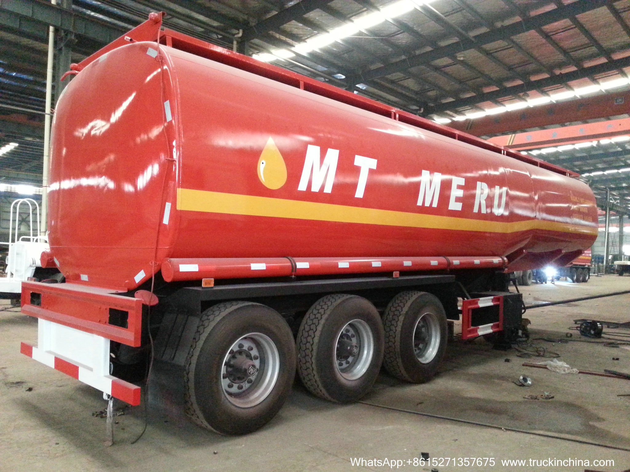 Oil Tank Full Trailer (Customizing 2-3-4 Axles Dolly Tanker 10CBM -30 For Palm Oil Crude Fuel / Petrol Oil Delivery
