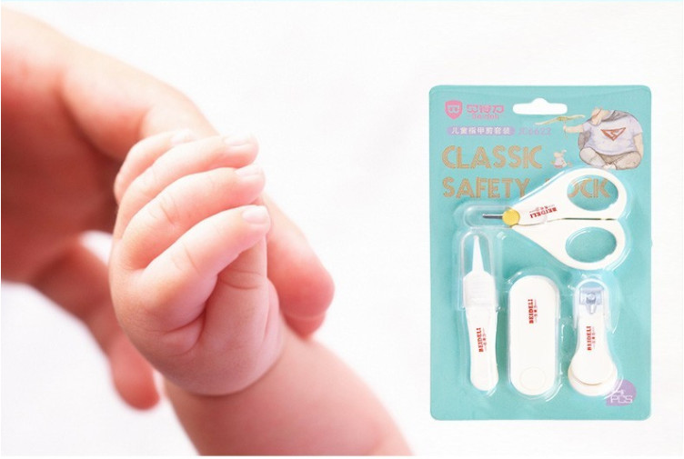Children / Baby Nail Clipper Set , Baby Nail Clippers And Scissors Set