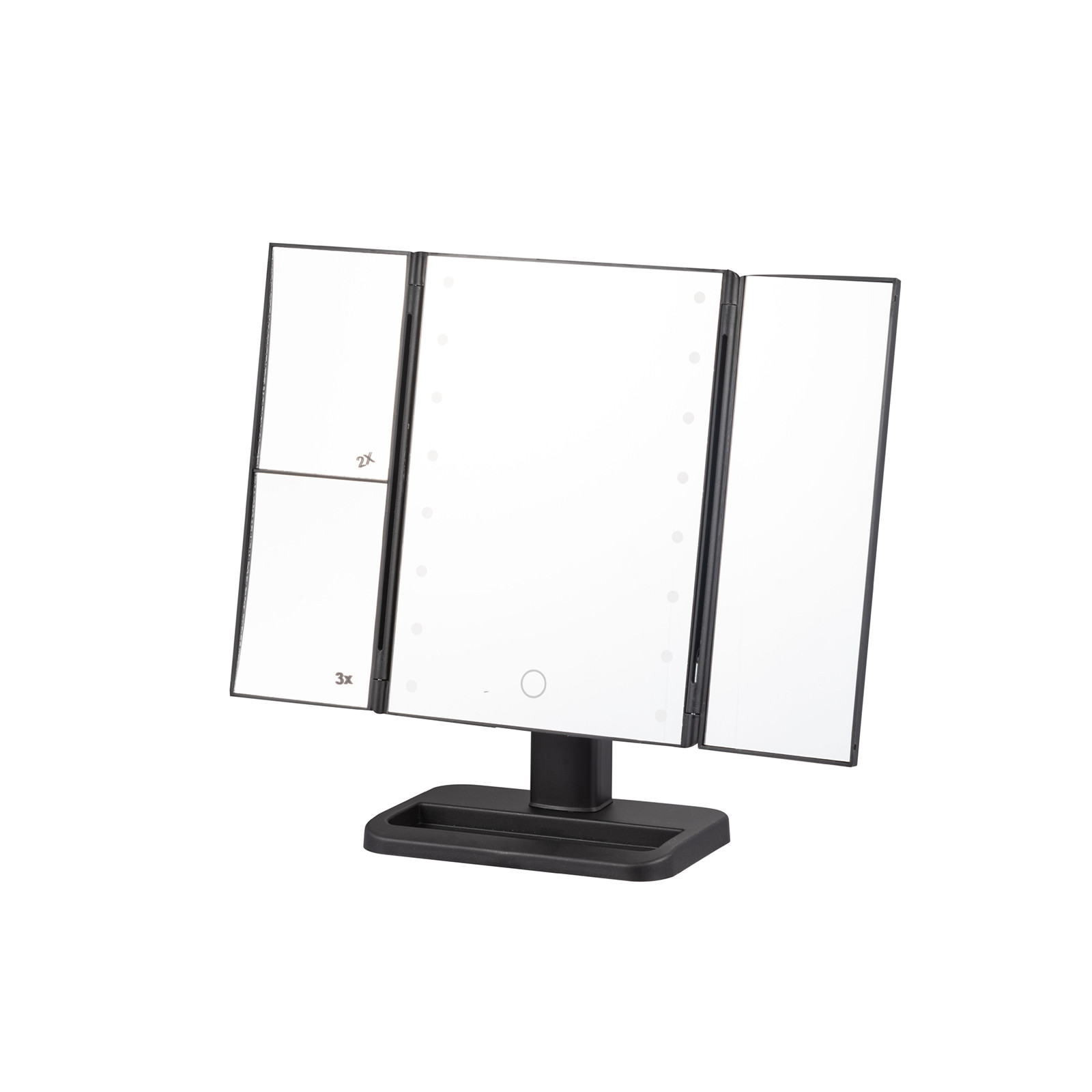 Foldable Elegance of 's Vanity Mirror with Flat and Bevel Edge