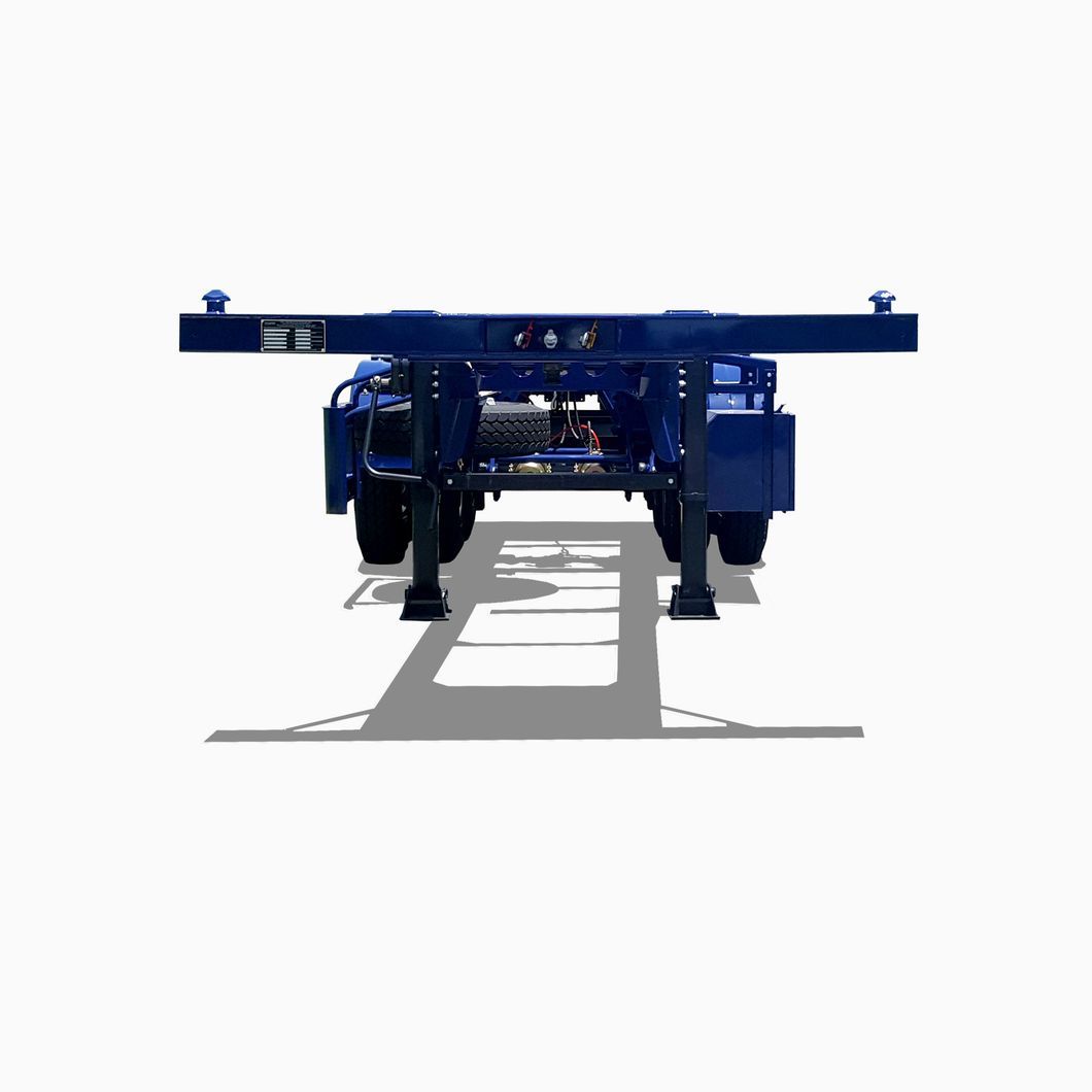 20FT Heavy Duty Skeleton Semi Truck Trailers for ISO Heavy Container Transit
