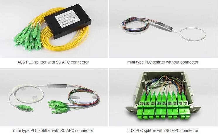 1650nm SC APC Cassette Type 1x8 Fiber Optical PLC Splitter