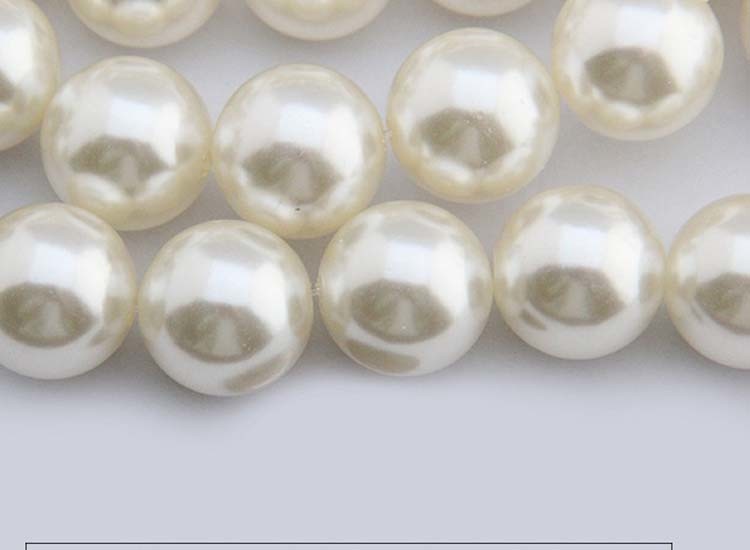 Fashion DIY Beads ABS Plastic 16mm Round White Imitation Pearls Beads