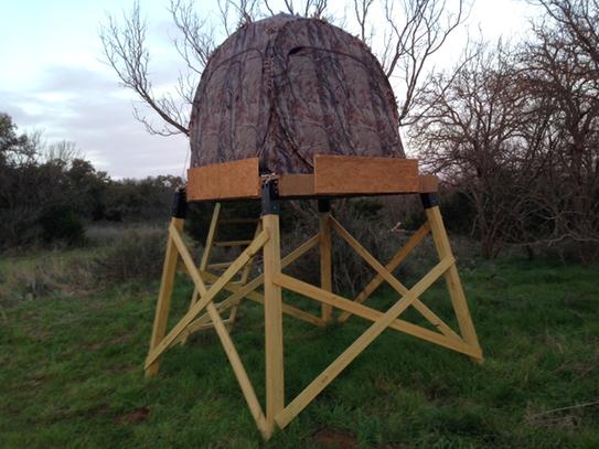 Steel Heavy Duty Powder Coated Outdoor Stand for 4 x 4 Deer Stand Hunting Shutters Shooting Cabin Treehouse