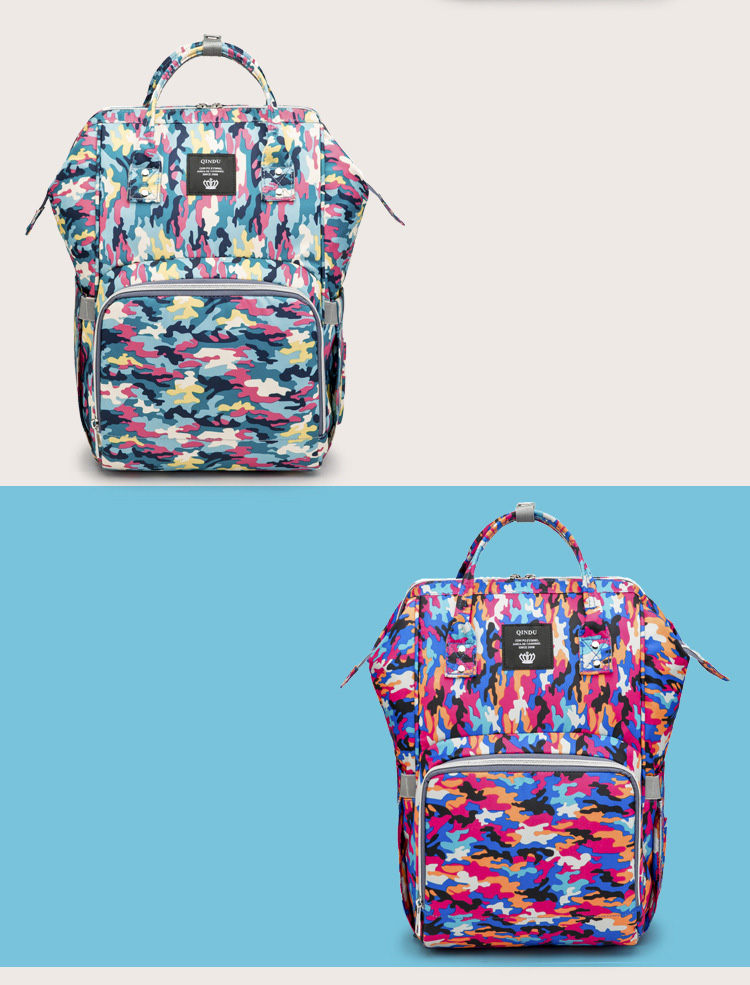 Fashion Mommy Bags Waterproof Oxford Women Backpacks Large Capacity Diaper Bag With Stroller Strap For Baby Care