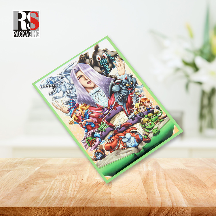 Plastic Poly Trading Card Protector Sleeves Standard Size Custom Logo For Business Gift