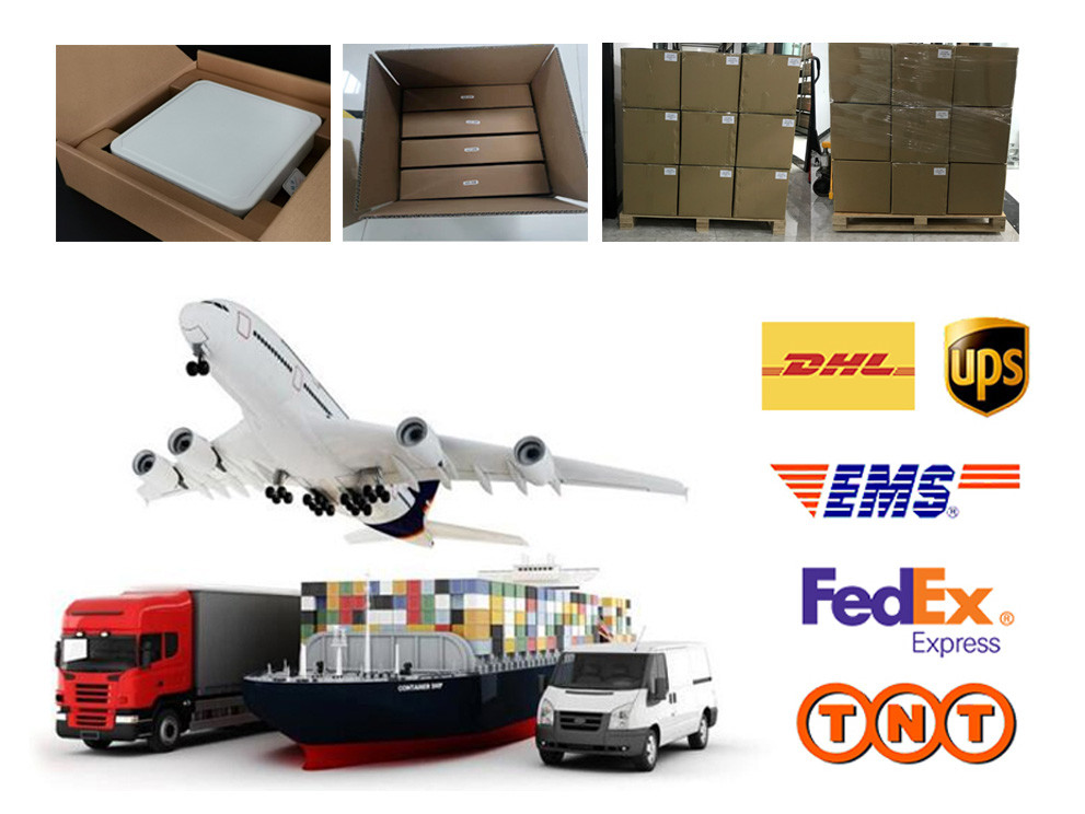 860 960 Mhz Inside 9dBi Antenna E710 Chip UHF Integrated RFID Reader for Vehicle