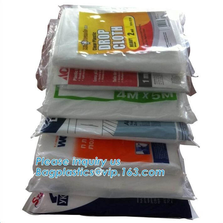 heavy-duty all purpose absorbent printed 6ft dropped,paint plastic drop cloth used for family, wholesale plastic drop cl