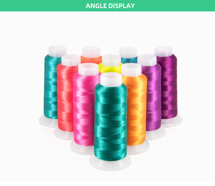 120D Viscose Rayon Embroidery Thread With UV Protection Abrasion Resistance