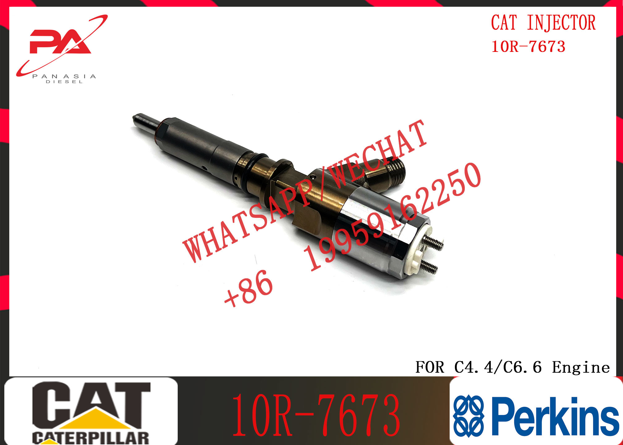 CAT Injector 320-0690 10R-7673 2645A749 306-9380 306-9390 310-9067 2645A751 320-0655 For C4.4 C6.6 Engine