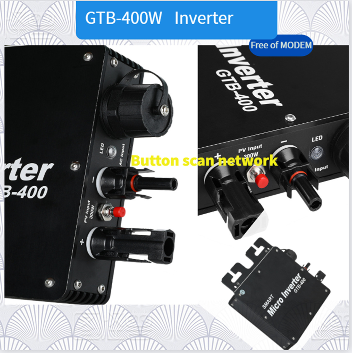 Solar Power Electricity Station 1400W 22V Solar Micro Inverter