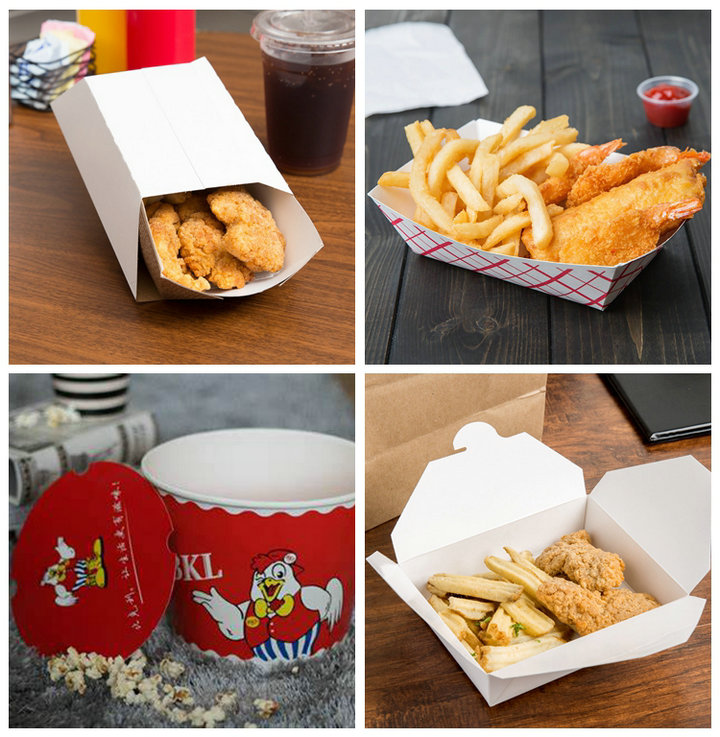 C1S PE Coated FDA PaperBoard For Takeaway Food Boxes 250gsm 300gsm 350gsm