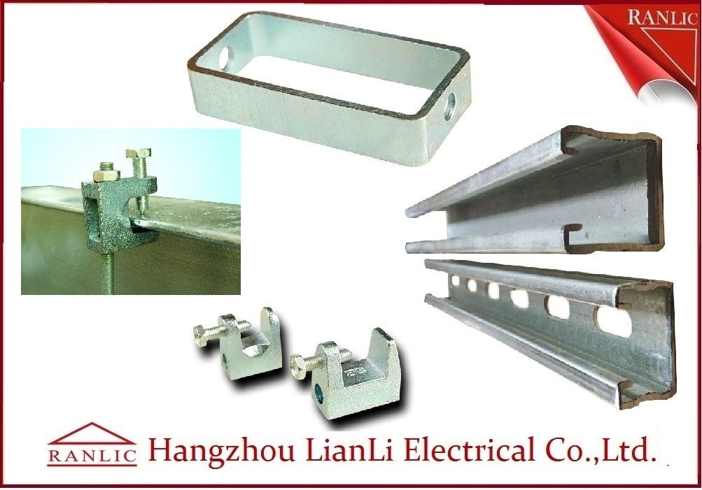 Galvanized Steel Strut Channel Fittings , Electrical Drawer C Strut Channel Accessories