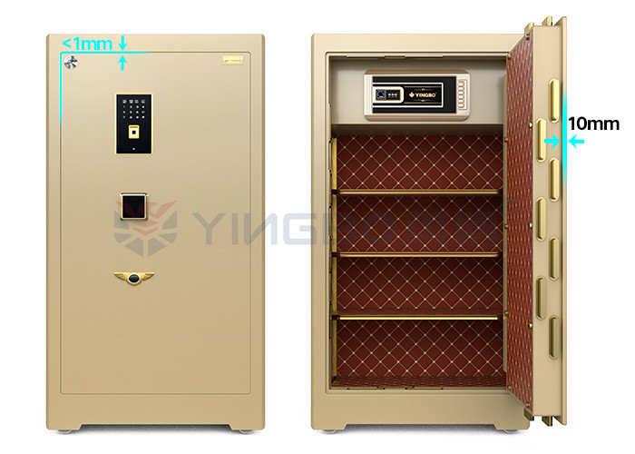 YB/ZY-100 Zinc Alloy Handle Commercial Safe Box Fingerprint Lock With 4 Open Ways