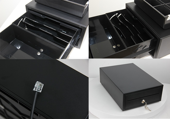 Small Size A4 Paper Mini Rj11 POS Cash Drawer 6 Coins 3 Bills Box