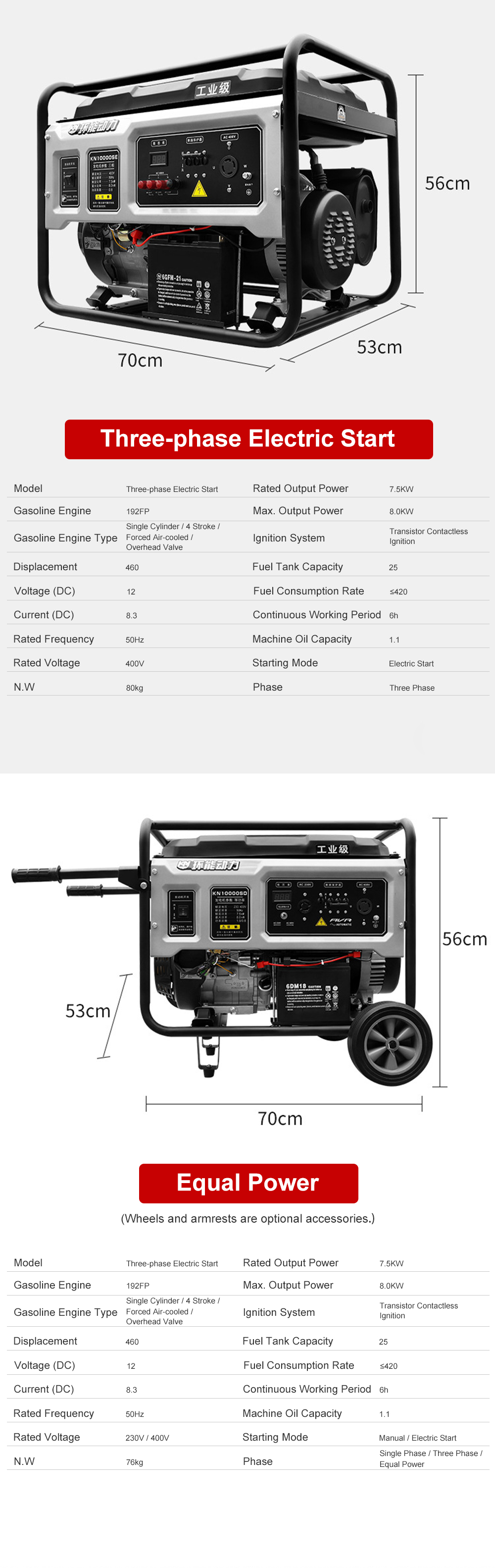 110V 220V Portable Small Natural Gas Generator Electricity For Home