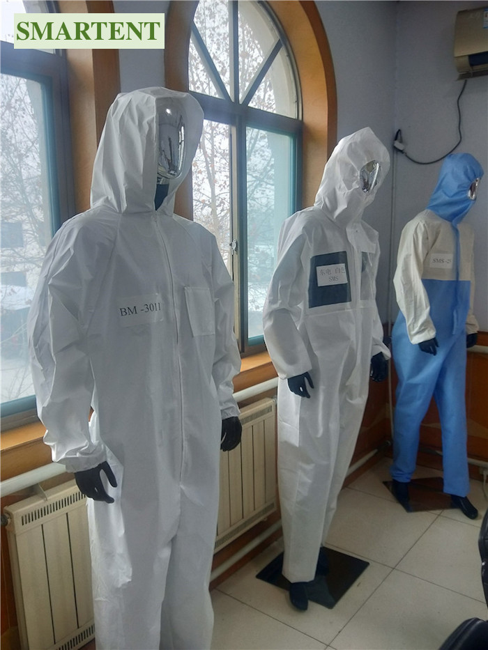 Bonded Fabric One Size Fit Full Body Disposable Coveralls