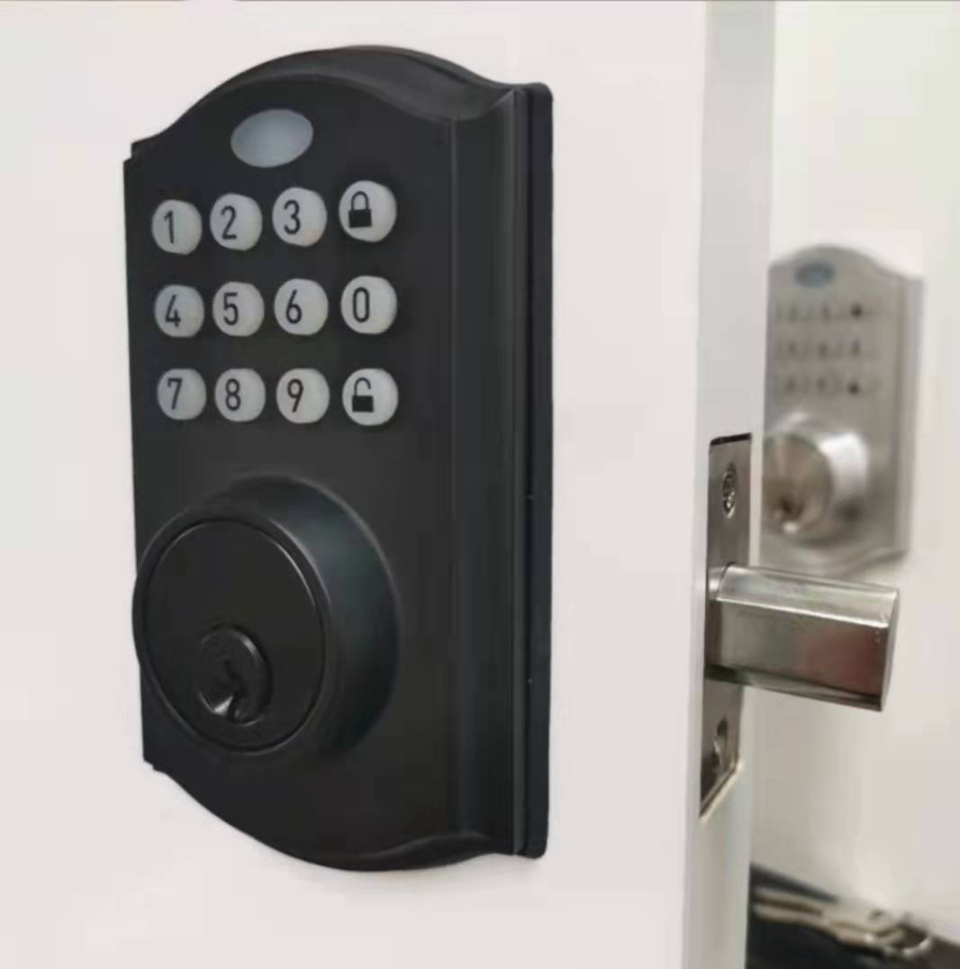 TUYA App Glass Door Smart Lock Aluminum Alloy Household Wooden Door Digital Lock