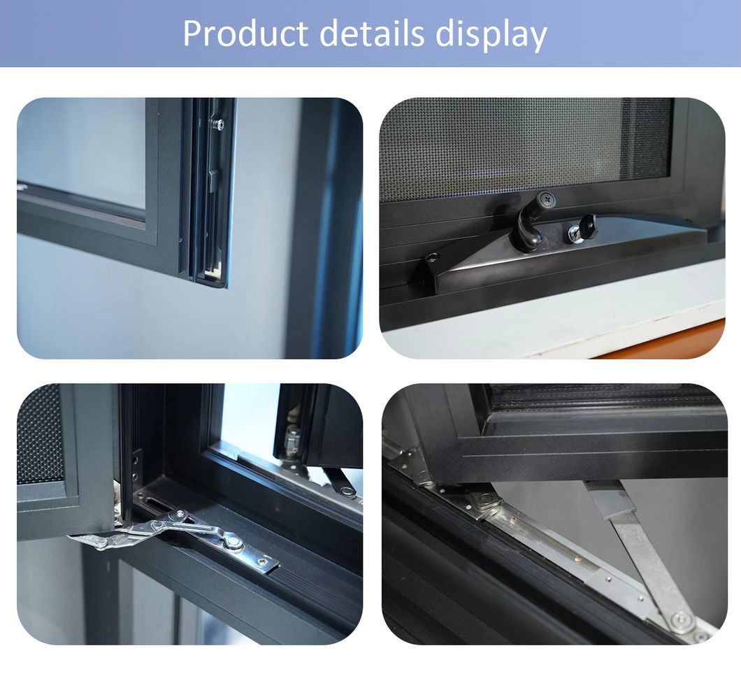 Arched Broken Bridge Aluminum Windows, Excellent Pressure Resistance