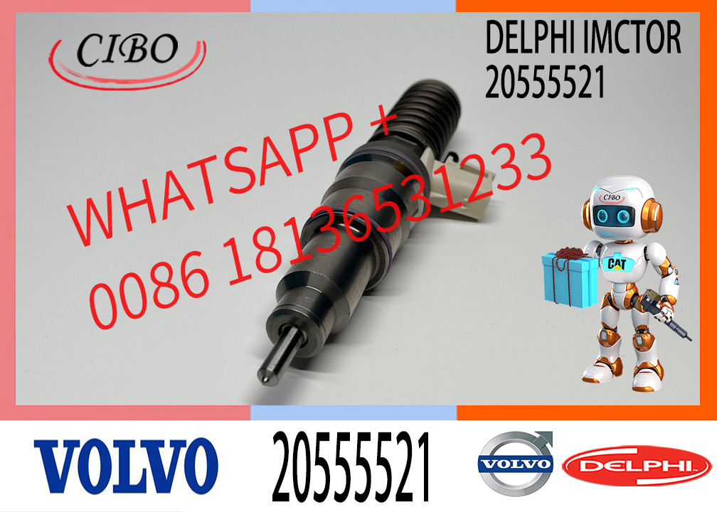 20555521 Engine E3.1 Diesel Fuel Injector BEBE4D04002 BEBE4D20002 20555521 7420555521 For VOL-VO Truck