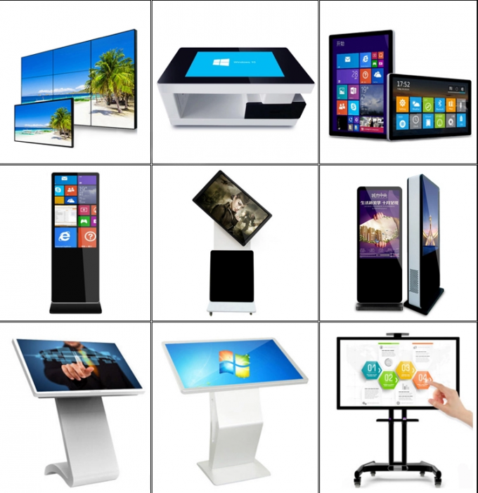 Indoor Interactive Touch Screen Kiosk 1920*1080 LCD Touch Screen Digital Signage Kiosk