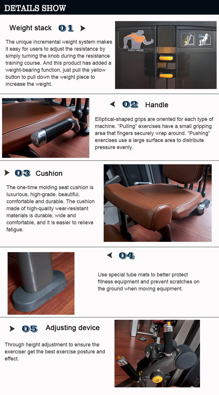 Lying Horizontal Leg Curl Machine Three Layers Painting Treatment Body Building